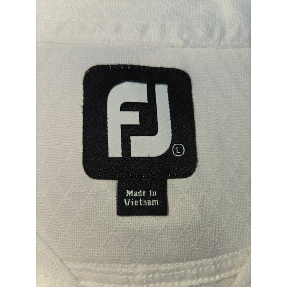 Footjoy FJ Mens White Performance Golf Polo Large - Picture 5 of 9